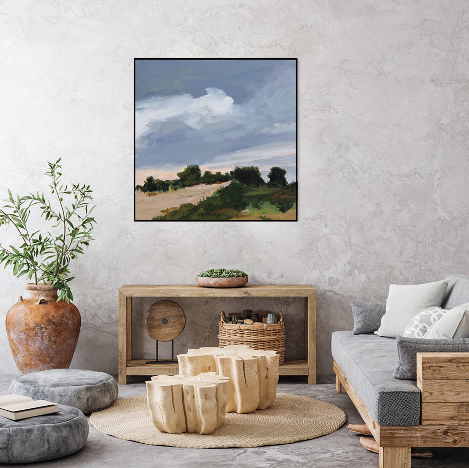 Darkening by Pamela Munger on GIANT ART - blue
