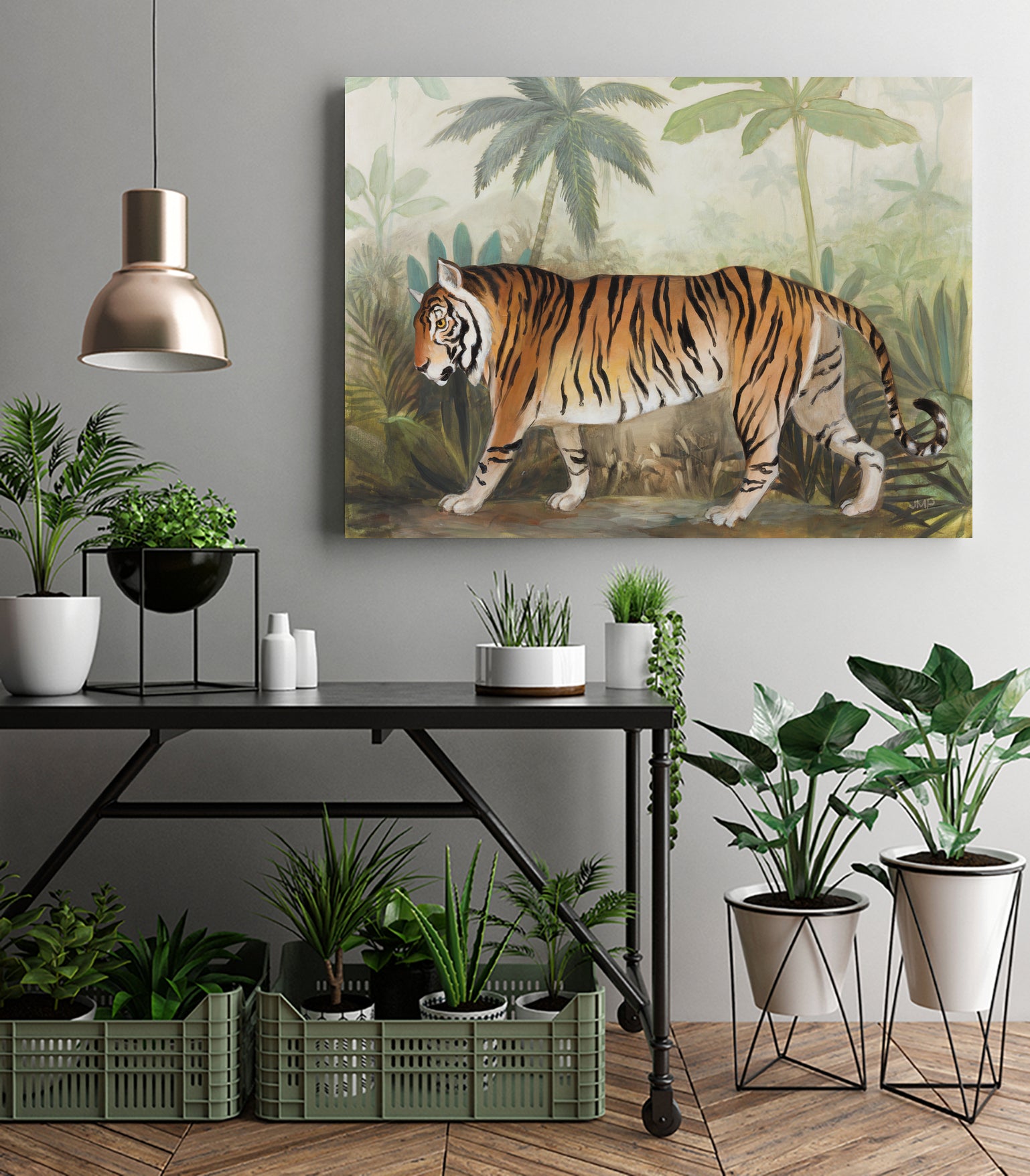 Prowl II by Julia Purinton on GIANT ART - beige