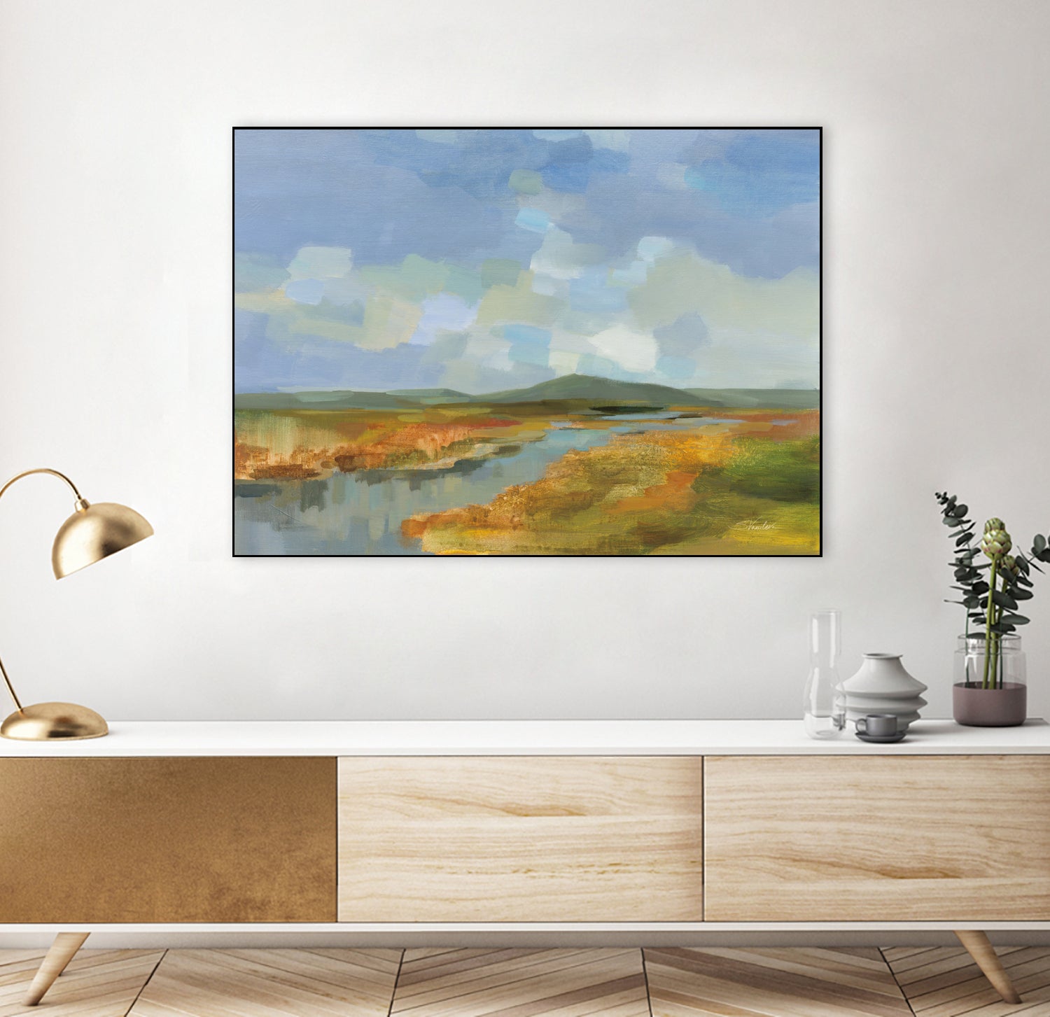 Meanders by Silvia Vassileva on GIANT ART - blue