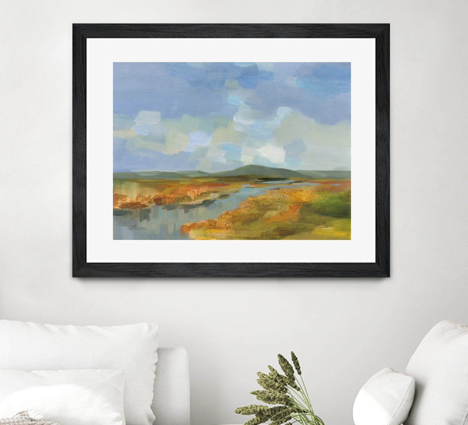 Meanders by Silvia Vassileva on GIANT ART - blue