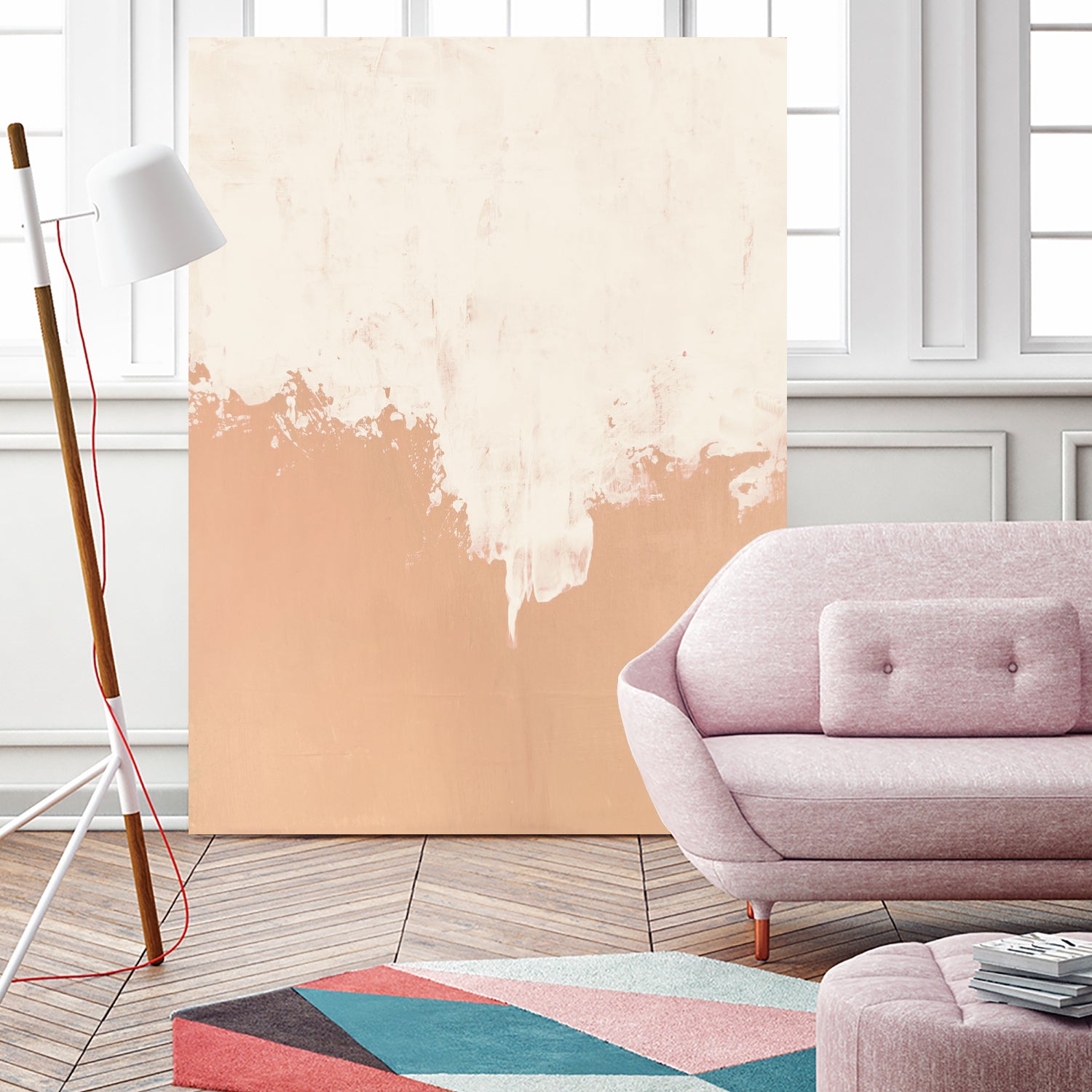 Just Peachy by Sarah Adams on GIANT ART - orange abstract