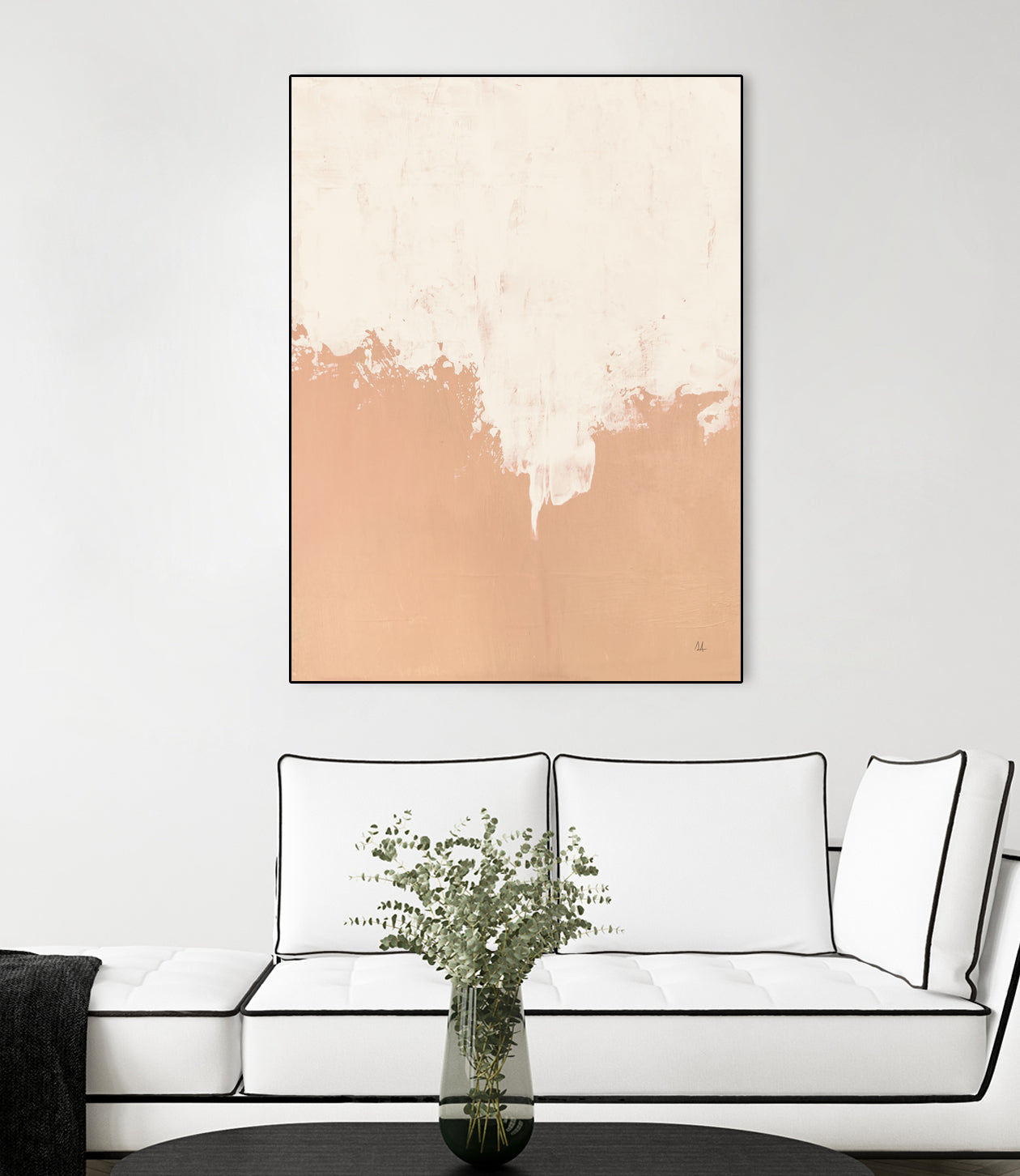 Just Peachy by Sarah Adams on GIANT ART - orange abstract