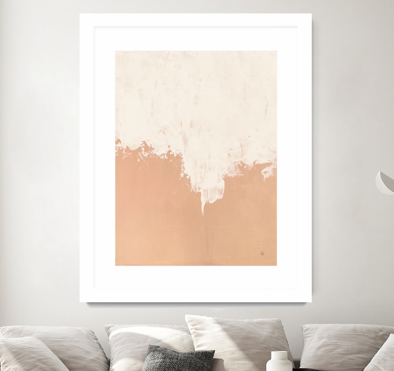 Just Peachy by Sarah Adams on GIANT ART - orange abstract