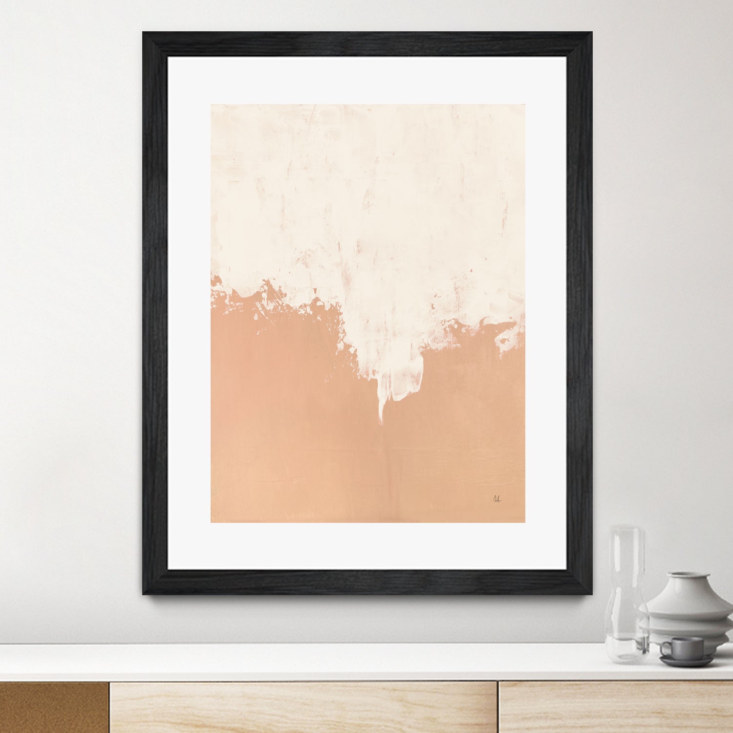 Just Peachy by Sarah Adams on GIANT ART - orange abstract