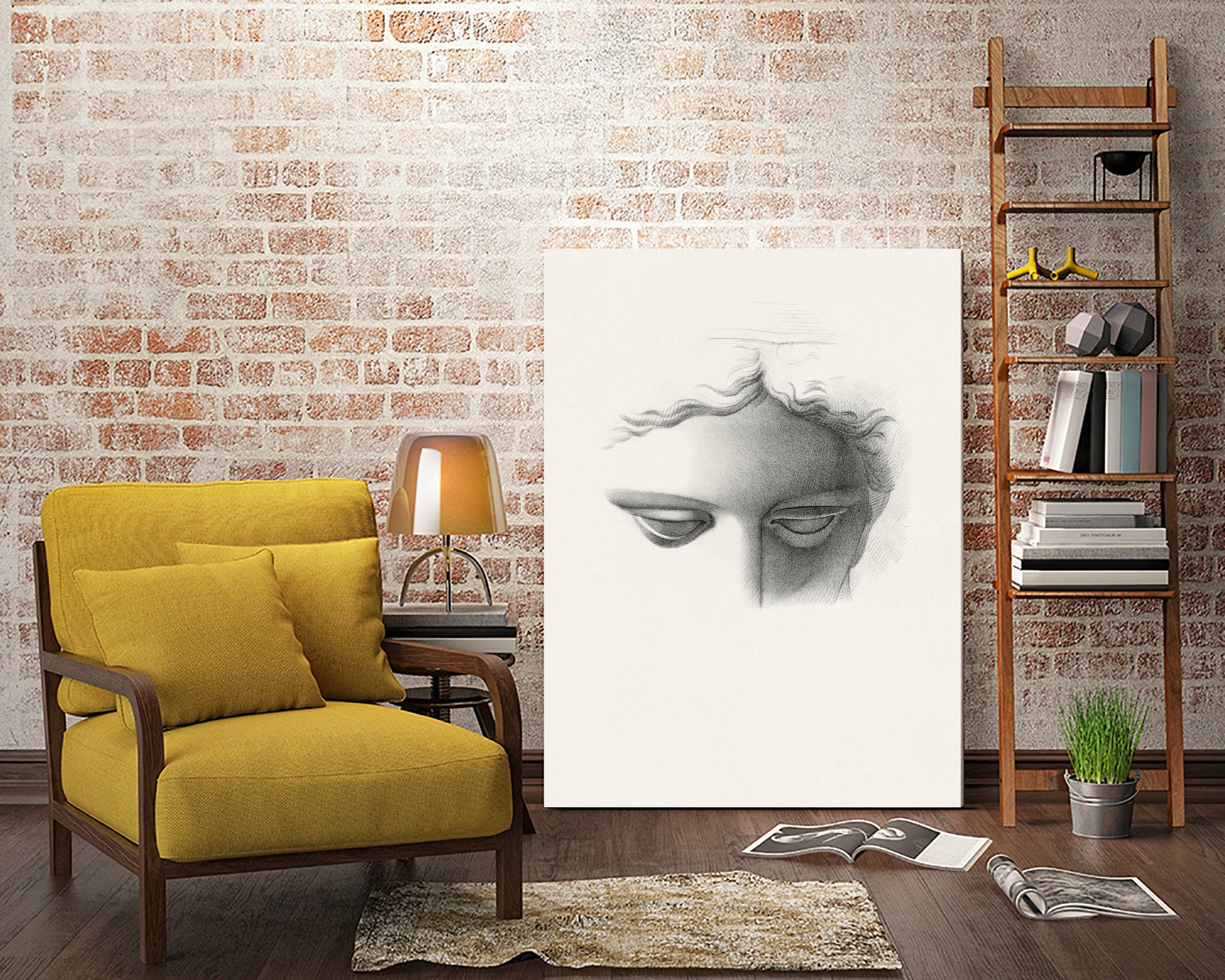 Classic Reverie by Wild Apple Portfolio on GIANT ART - grey figurative