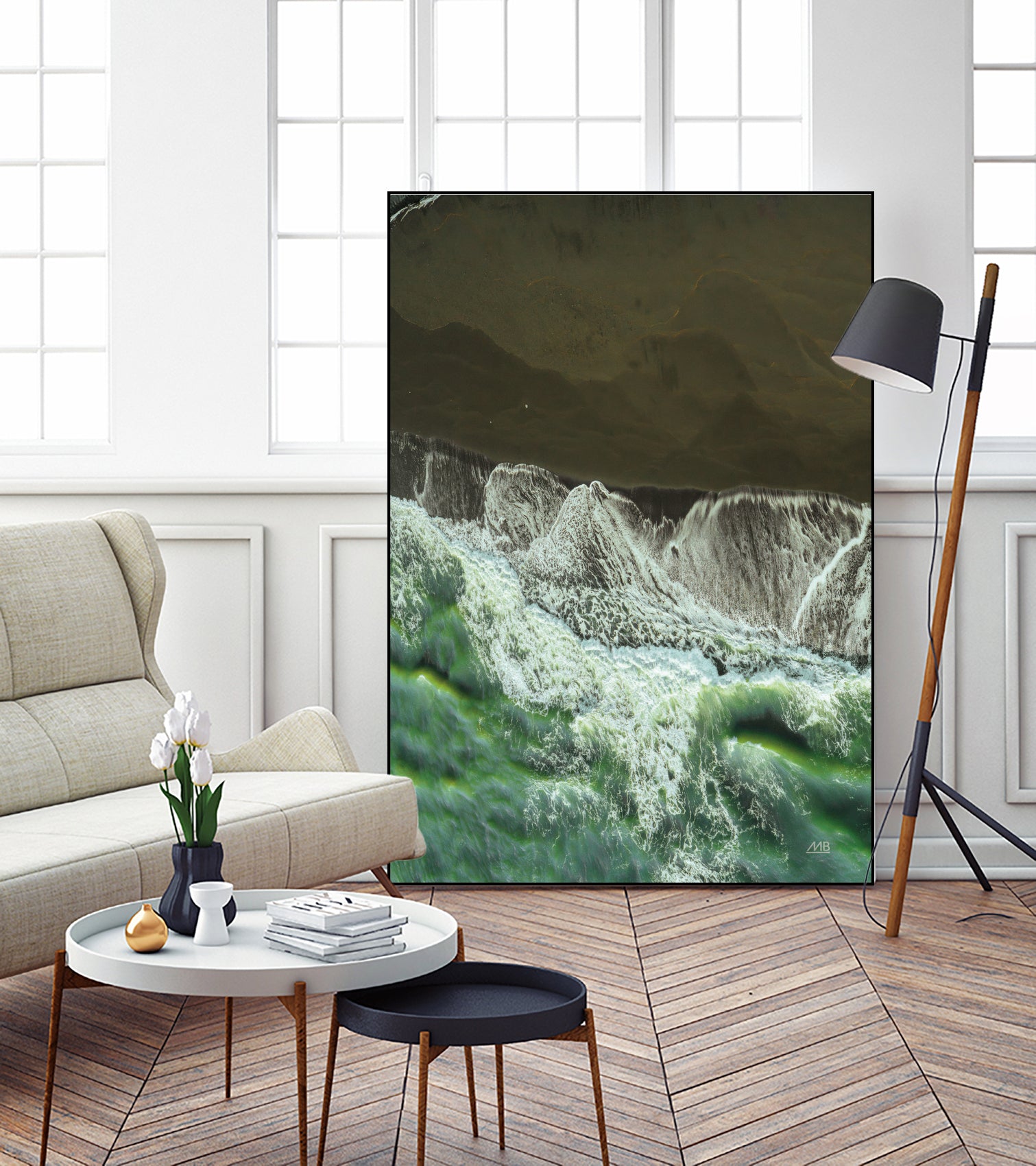 Iceland Shores by Max Blakesberg Studios on GIANT ART - brown landscape