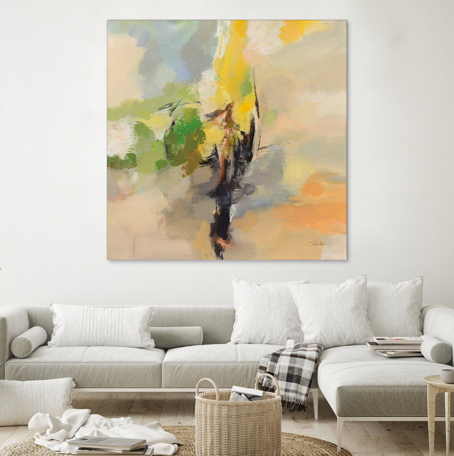 Lemon Grove by Silvia Vassileva on GIANT ART - black abstract