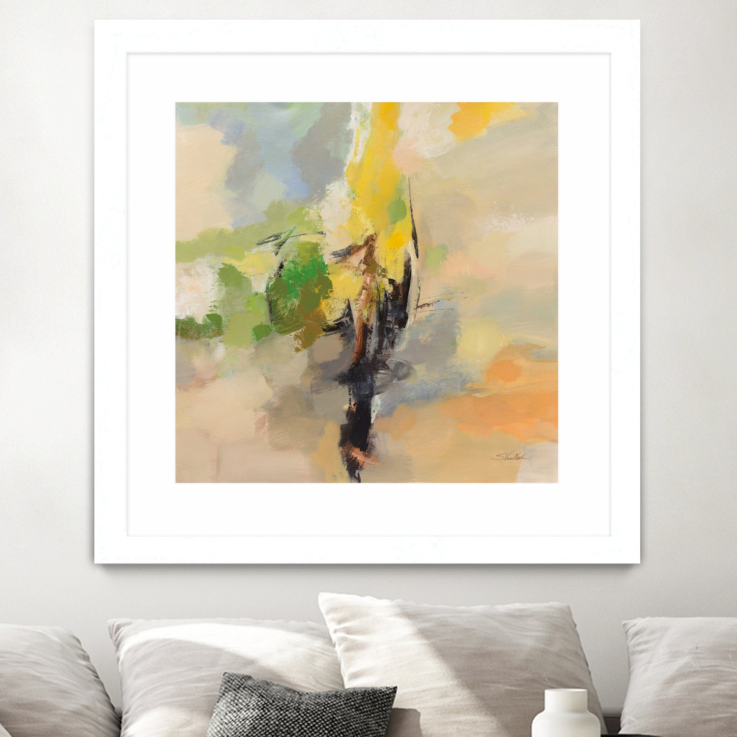 Lemon Grove by Silvia Vassileva on GIANT ART - black abstract