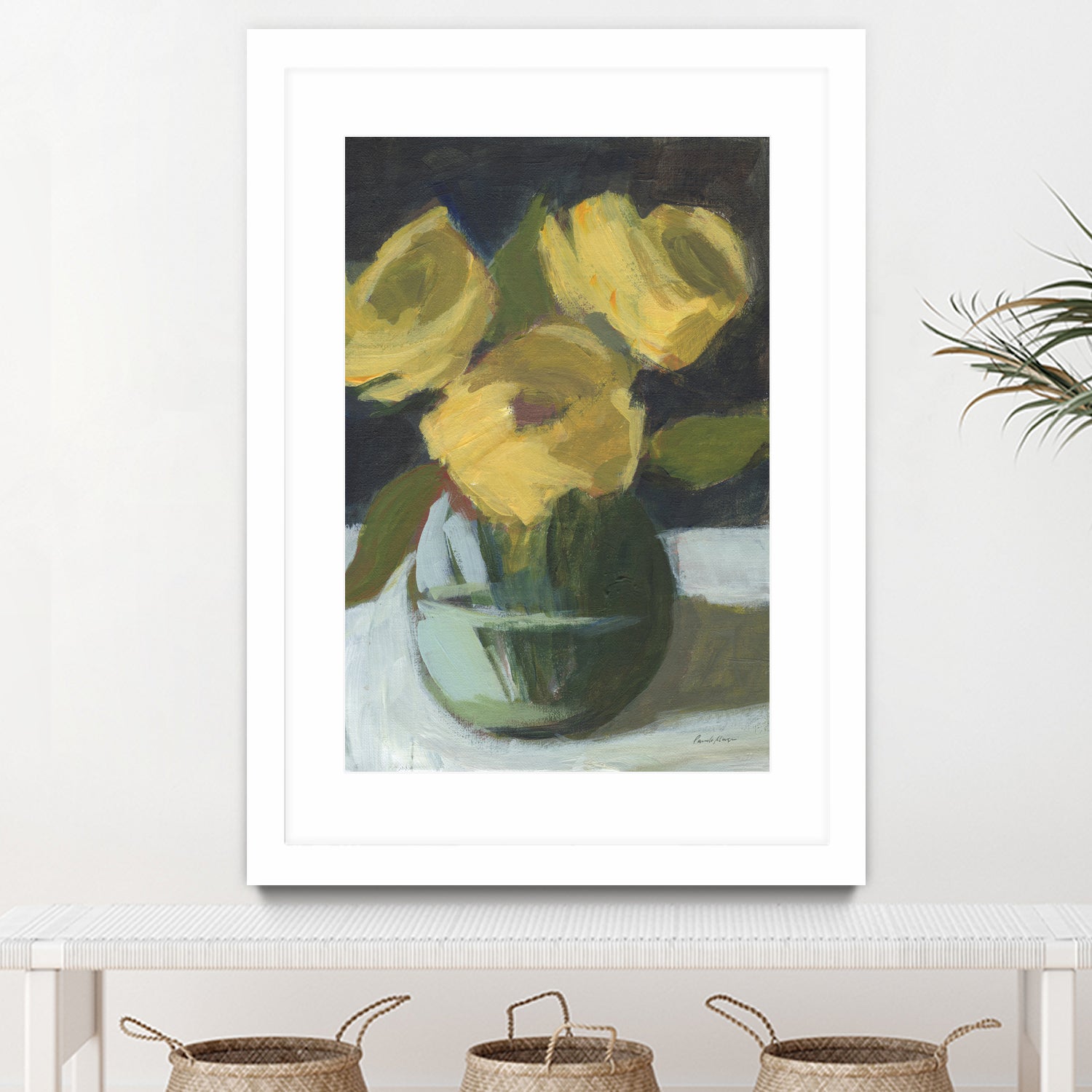 Trio by Pamela Munger on GIANT ART - grey botanical