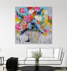 A Vibrant Floral No. 1 by Joan Curtis on GIANT ART - blue contemporary