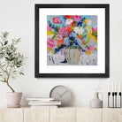 A Vibrant Floral No. 1 by Joan Curtis on GIANT ART - blue contemporary