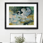 Shoreline Bird 2 by Dusza on GIANT ART - purple landscapes