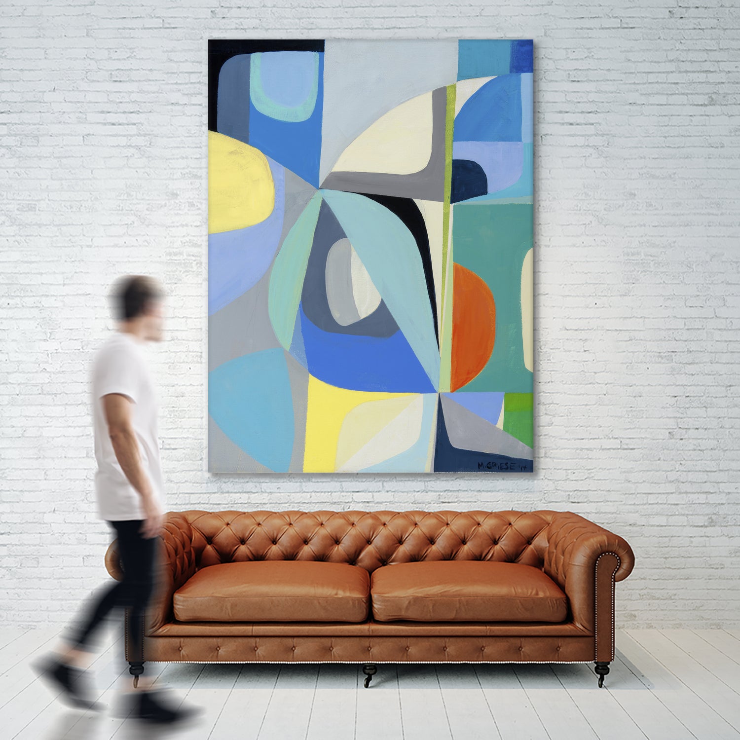 Window of Peace by Marion Griese on GIANT ART - orange abstract