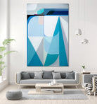 Frozen Shores by Marion Griese on GIANT ART - blue abstract