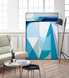 Frozen Shores by Marion Griese on GIANT ART - blue abstract