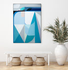 Frozen Shores by Marion Griese on GIANT ART - blue abstract