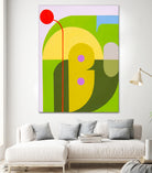 Running Towards the Sun 7  by Marion Griese on GIANT ART - yellow abstract