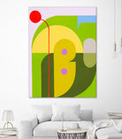 Running Towards the Sun 7  by Marion Griese on GIANT ART - yellow abstract