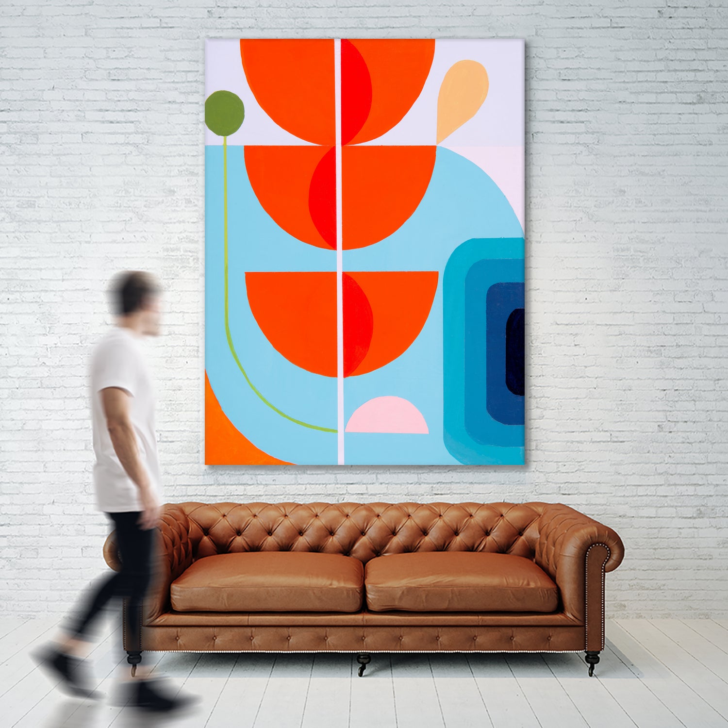 Running Towards the Sun 10 by Marion Griese on GIANT ART - orange abstract