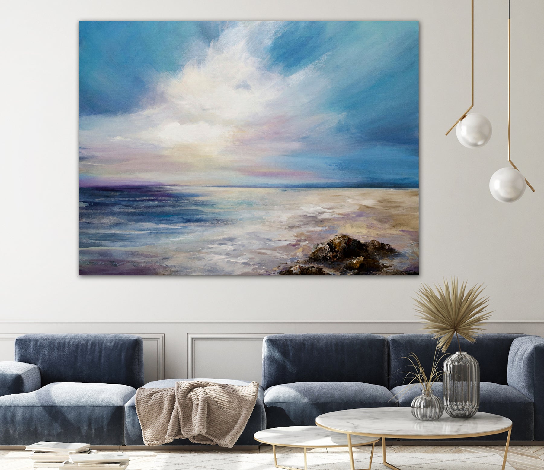 Blush of Dawn by Karen Hale on GIANT ART - gold landscapes