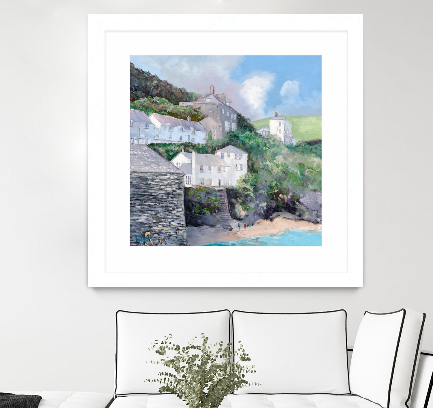 Port Isaac by Meredith Howse on GIANT ART - gray landscapes