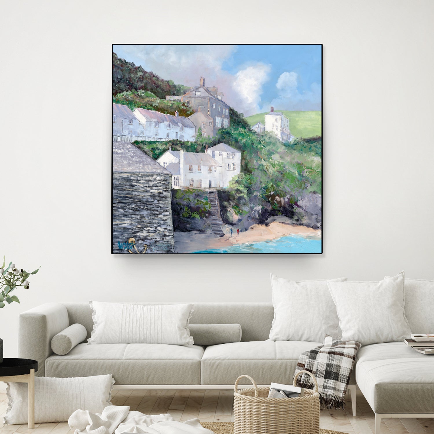 Port Isaac by Meredith Howse on GIANT ART - gray landscapes