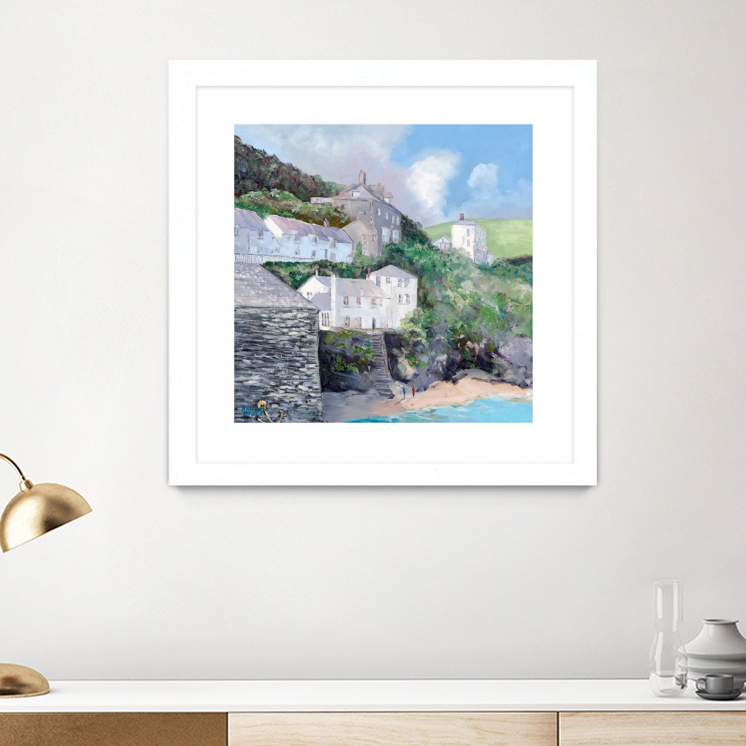 Port Isaac by Meredith Howse on GIANT ART - gray landscapes