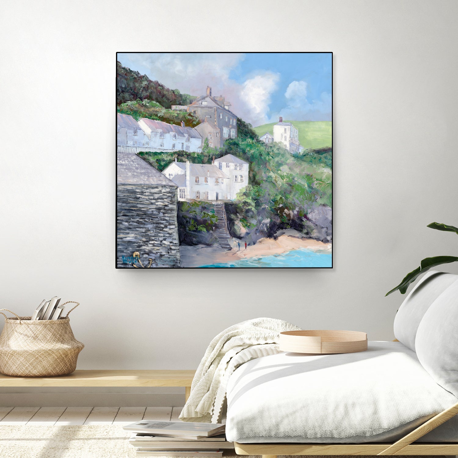 Port Isaac by Meredith Howse on GIANT ART - gray landscapes