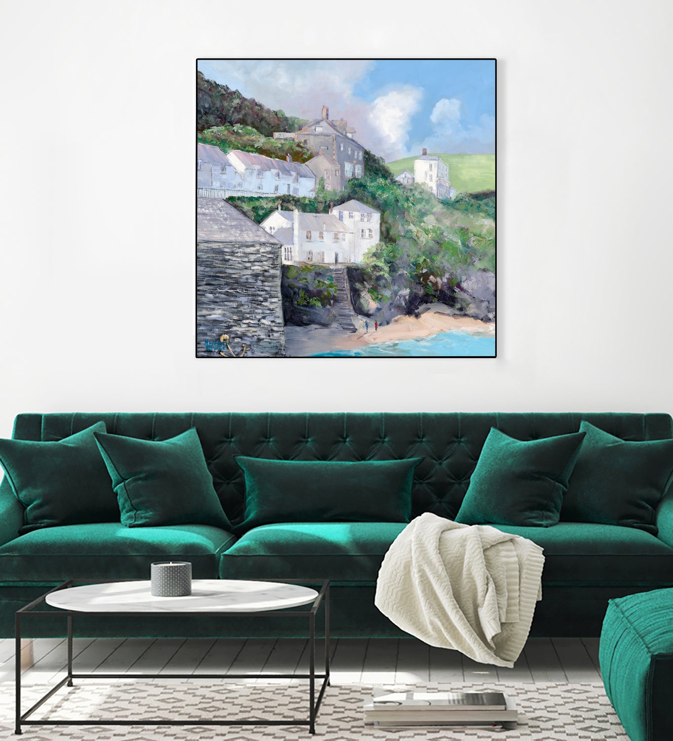 Port Isaac by Meredith Howse on GIANT ART - gray landscapes