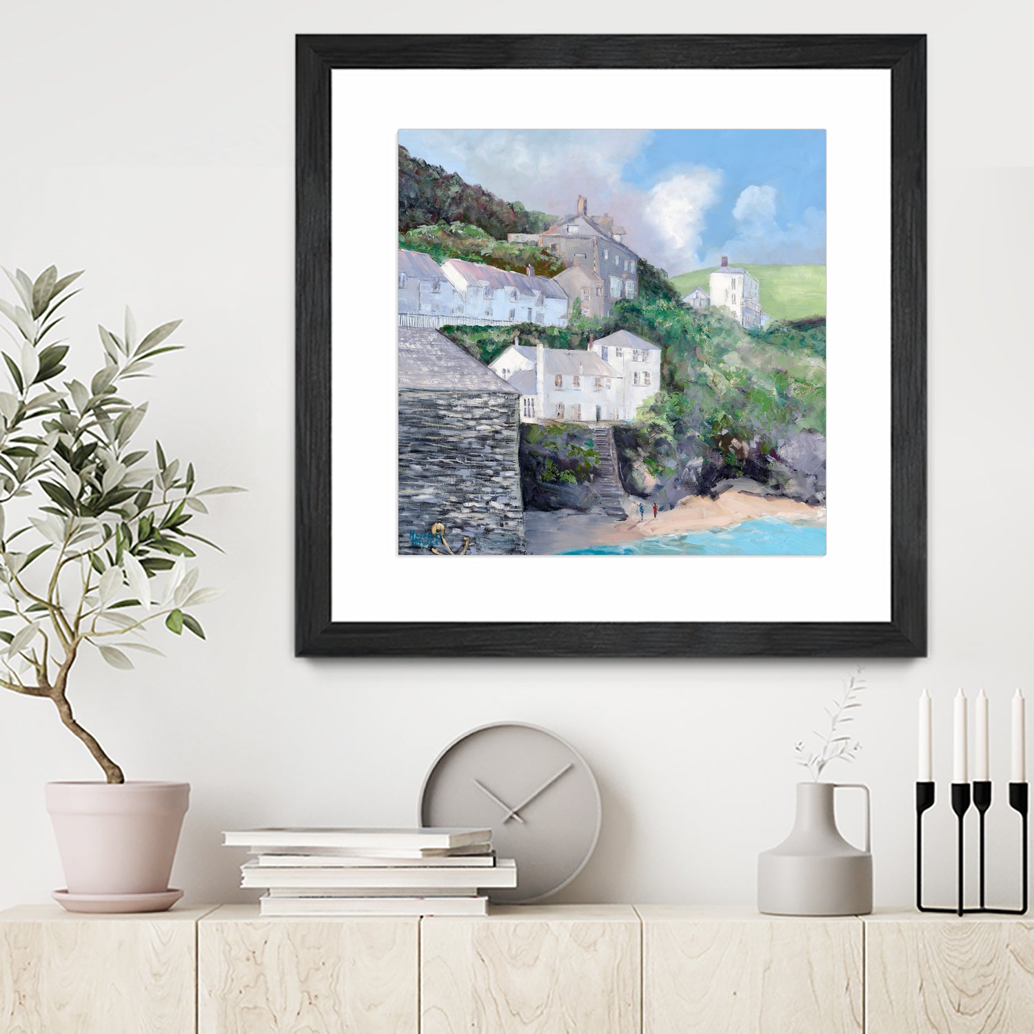 Port Isaac by Meredith Howse on GIANT ART - gray landscapes