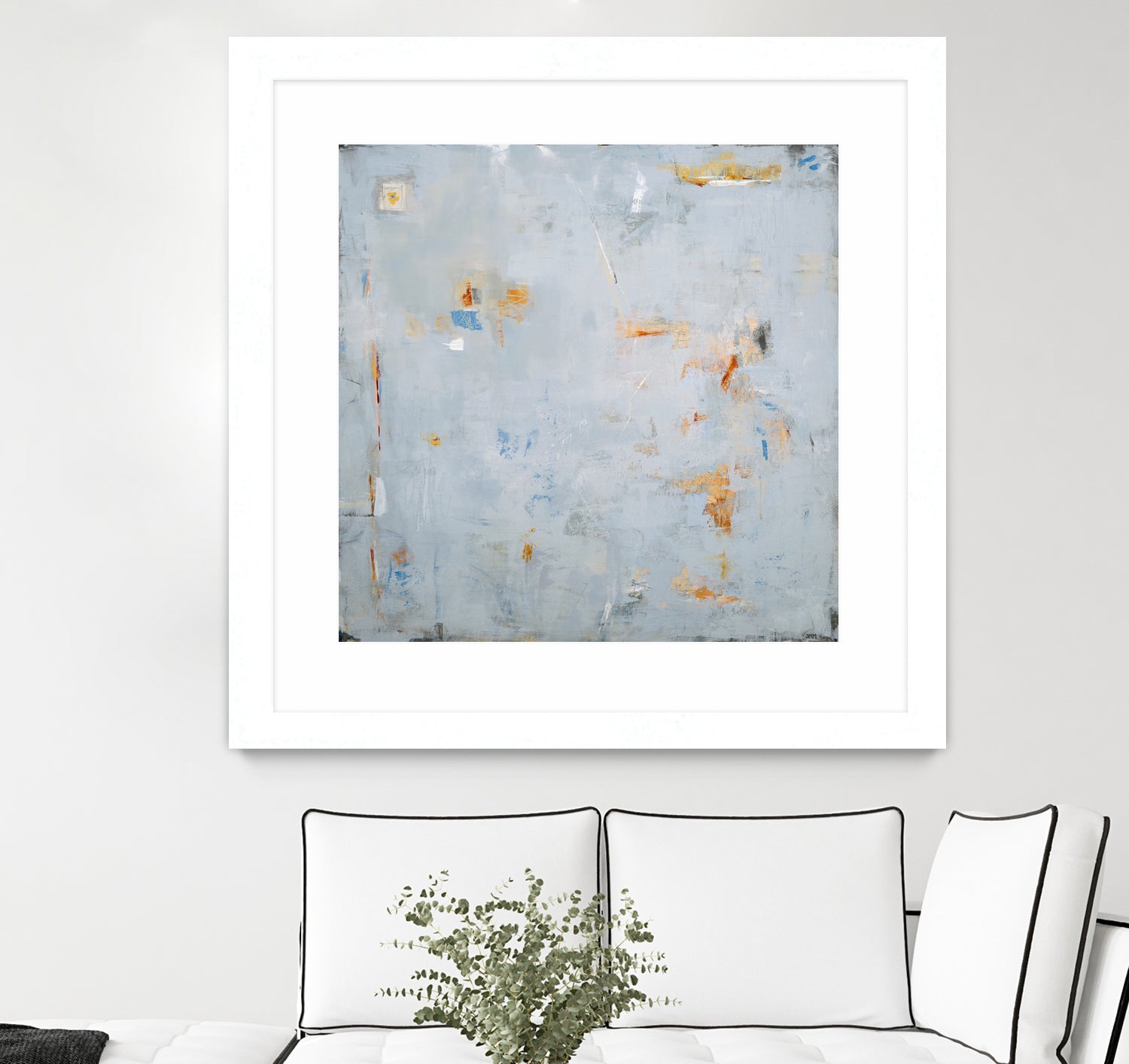 Abstract In Blue 2 by Jodi Major on GIANT ART - brown contemporary