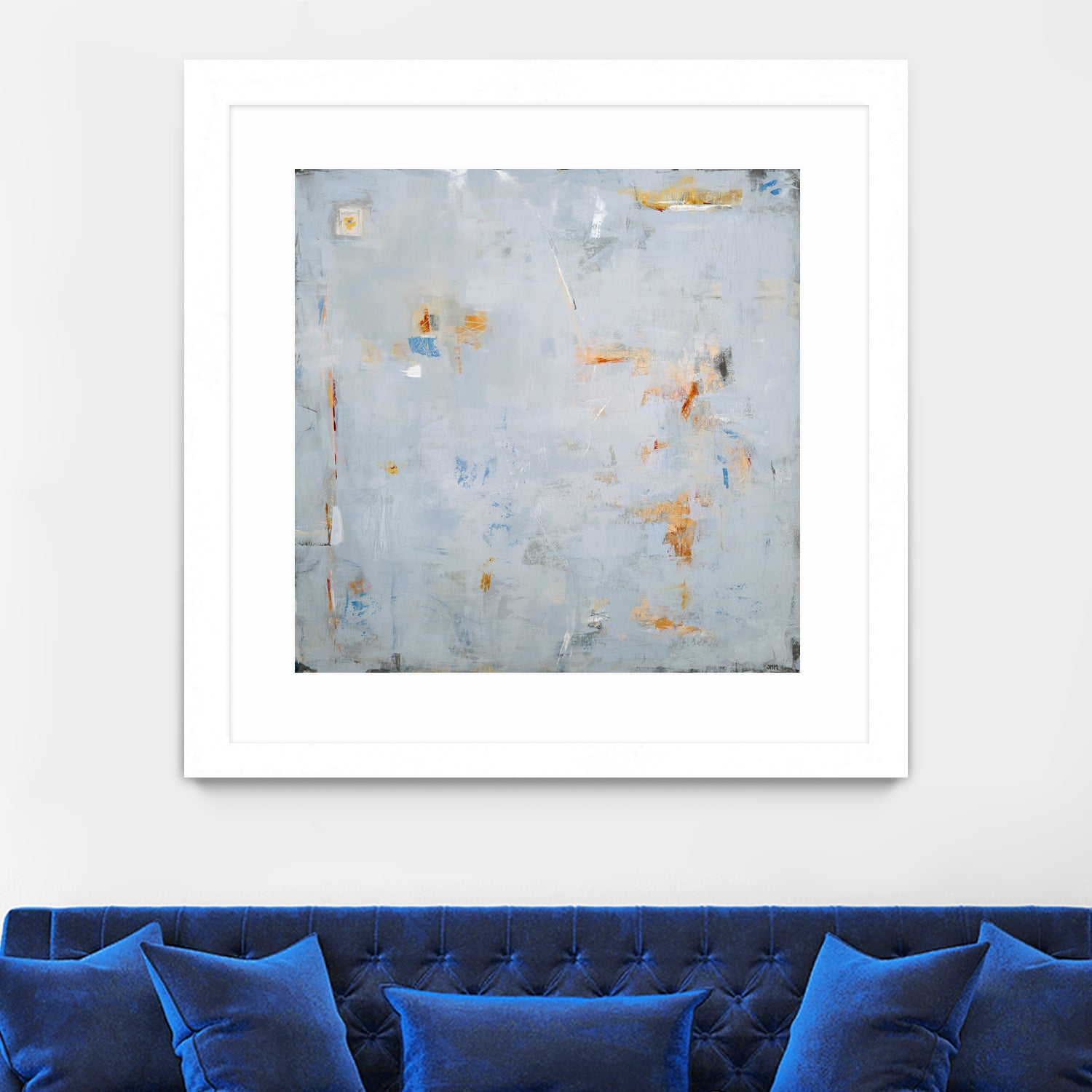 Abstract In Blue 2 by Jodi Major on GIANT ART - brown contemporary