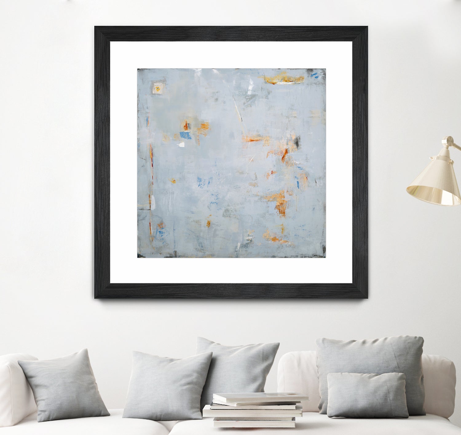 Abstract In Blue 2 by Jodi Major on GIANT ART - brown contemporary