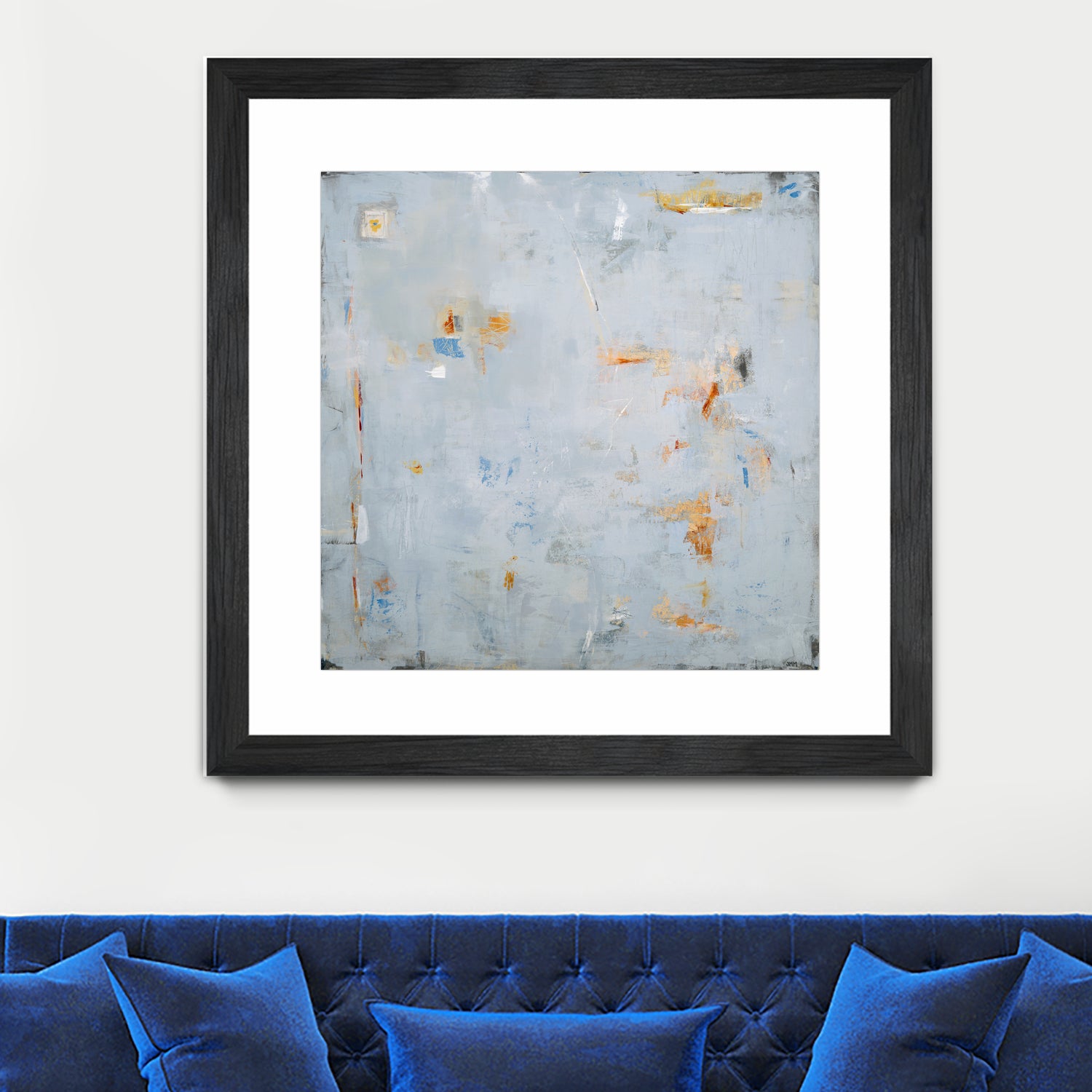 Abstract In Blue 2 by Jodi Major on GIANT ART - brown contemporary