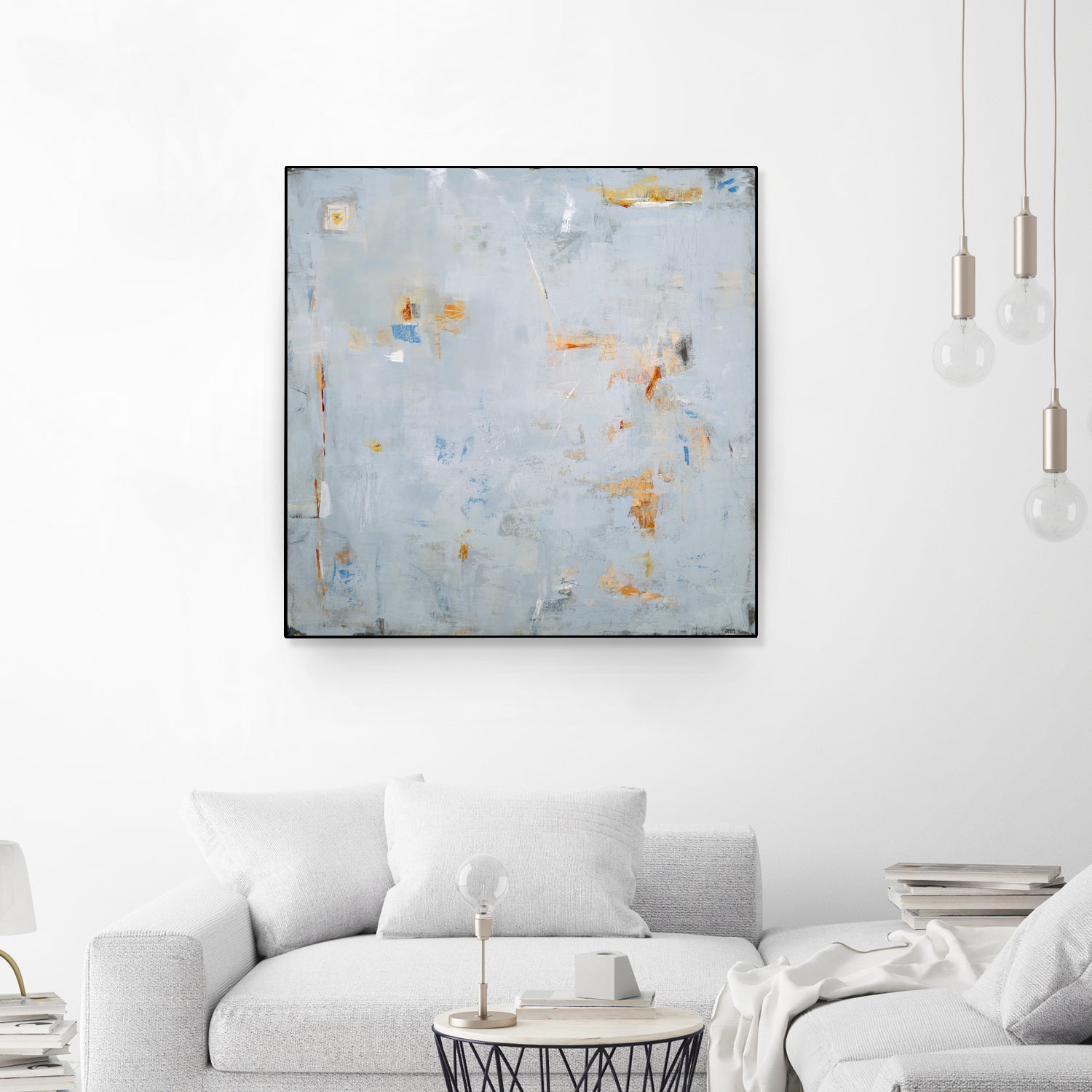 Abstract In Blue 2 by Jodi Major on GIANT ART - brown contemporary