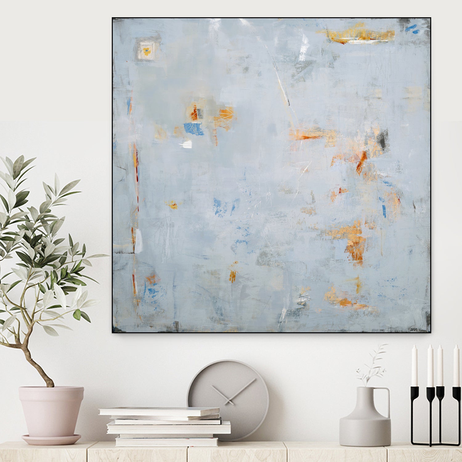 Abstract In Blue 2 by Jodi Major on GIANT ART - brown contemporary