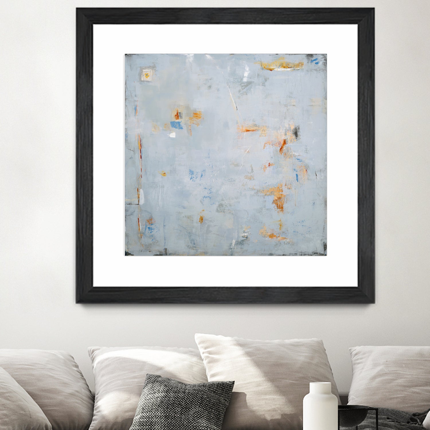 Abstract In Blue 2 by Jodi Major on GIANT ART - brown contemporary