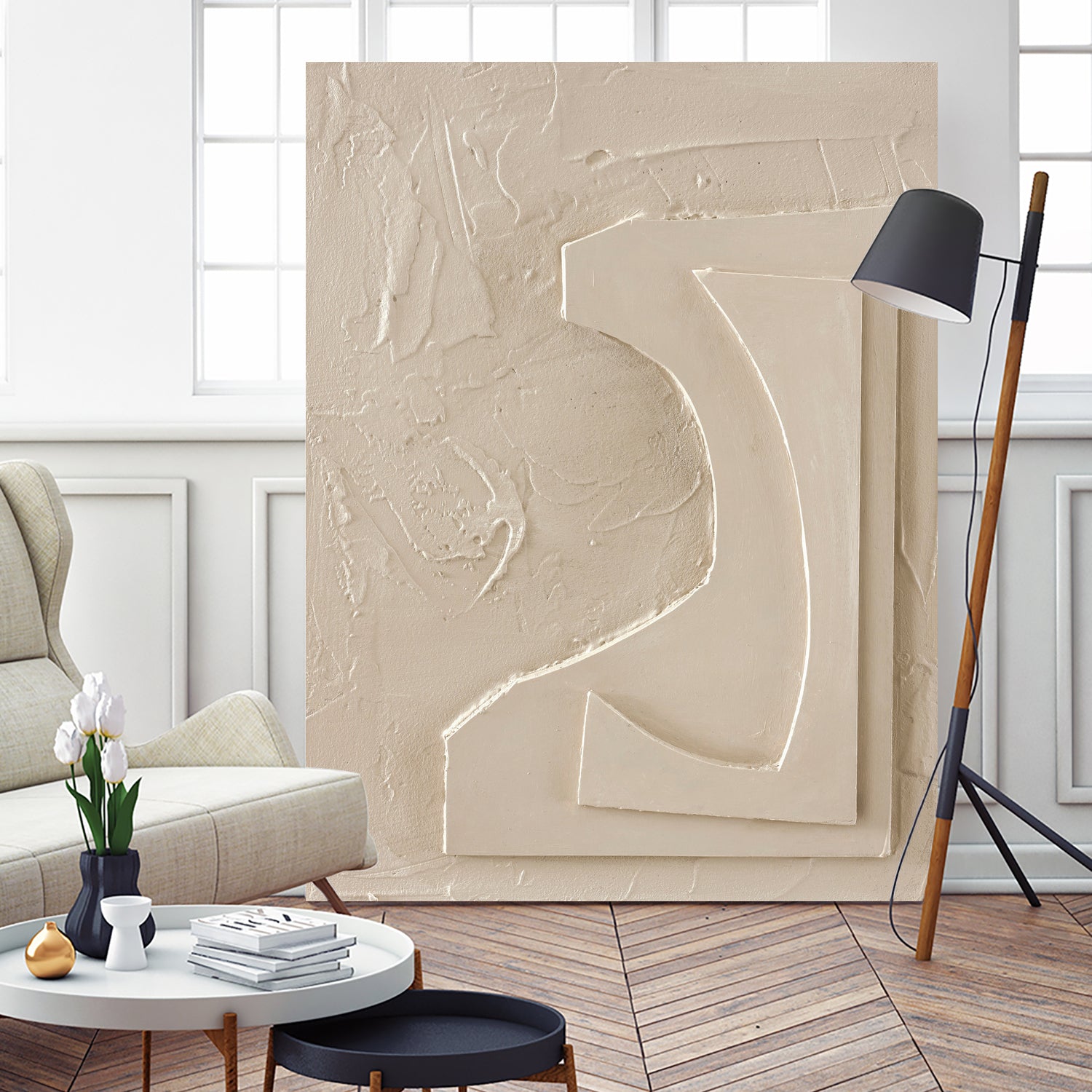 The Simple 1 by Design Fabrikken on GIANT ART - white abstracts