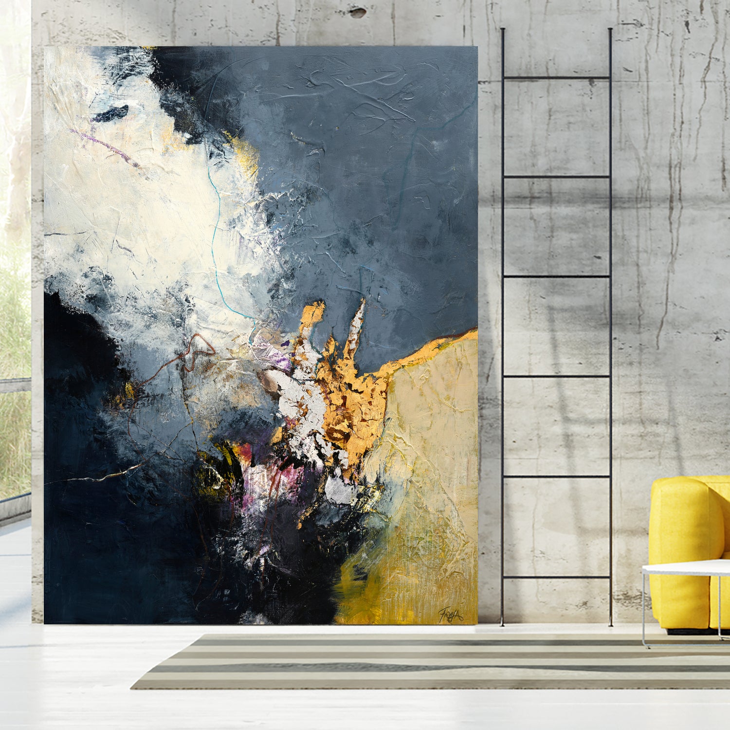 Soft Echo by Design Fabrikken on GIANT ART - white abstracts