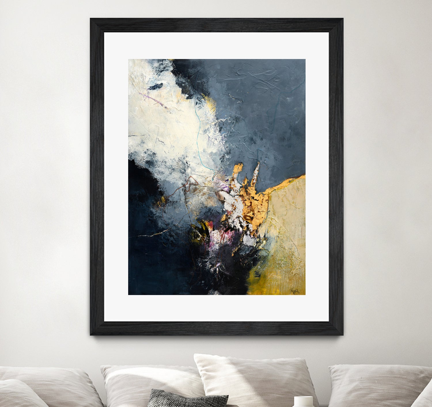 Soft Echo by Design Fabrikken on GIANT ART - white abstracts