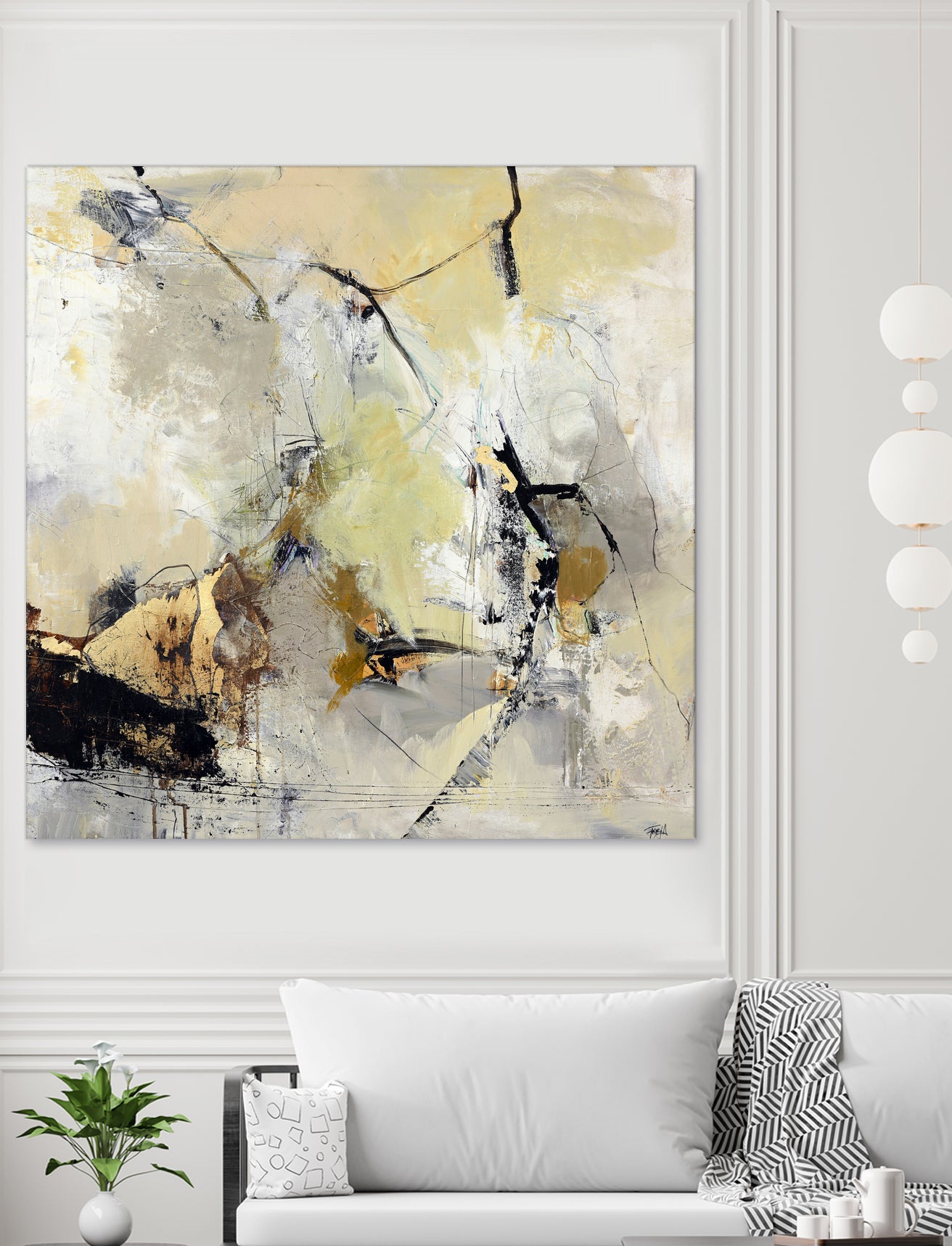 Summerwind by Design Fabrikken on GIANT ART - white abstracts