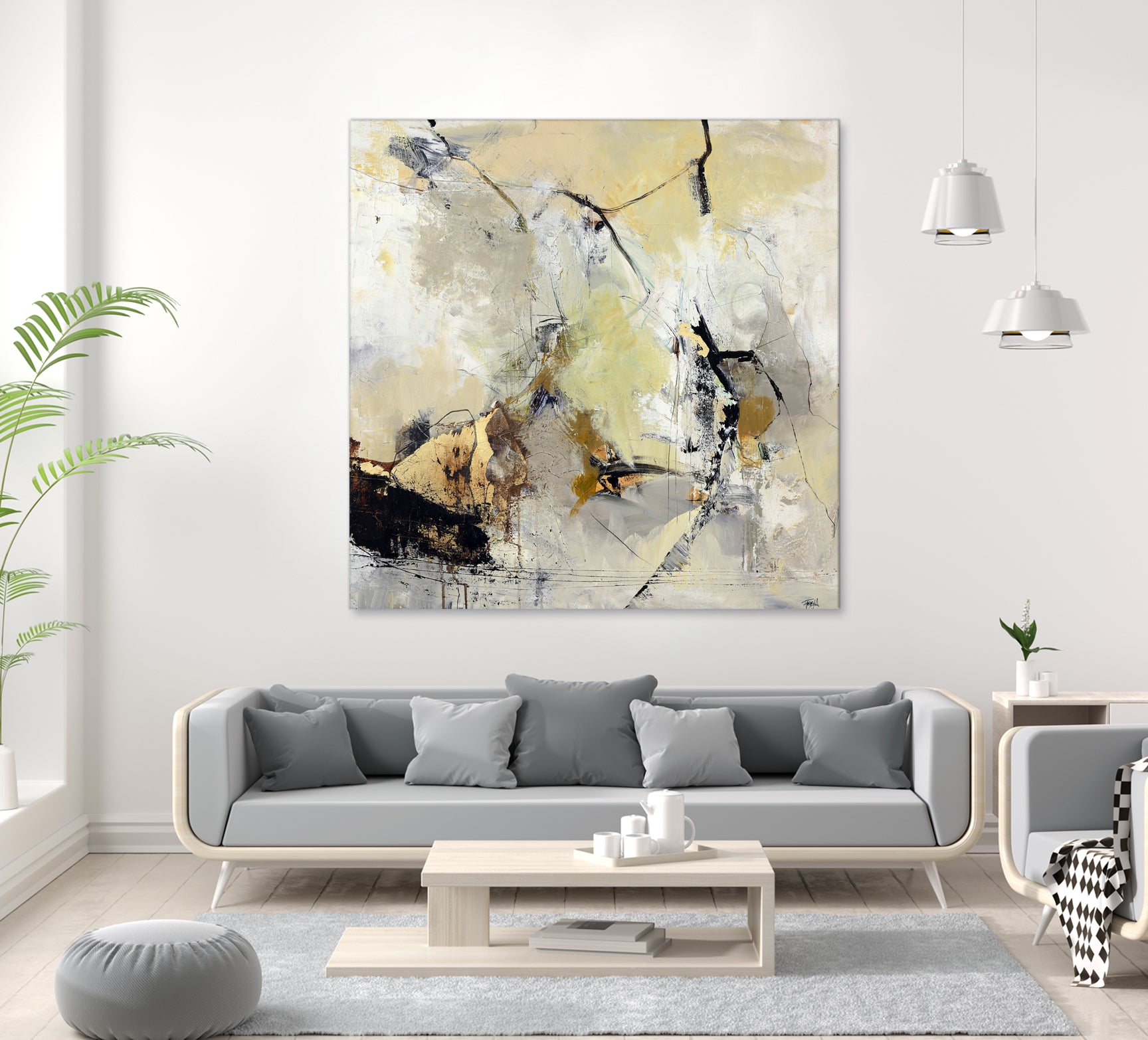 Summerwind by Design Fabrikken on GIANT ART - white abstracts