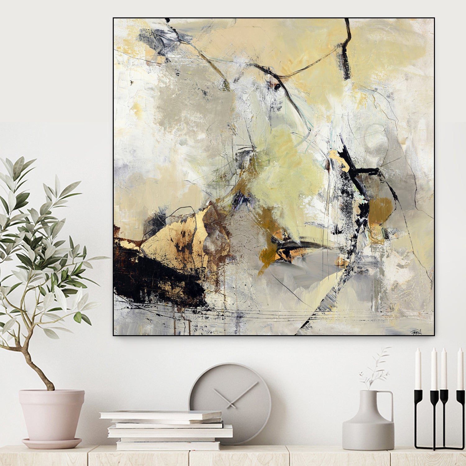 Summerwind by Design Fabrikken on GIANT ART - white abstracts