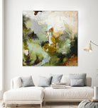 Evergreen 1 by Design Fabrikken on GIANT ART - gold floral/still life