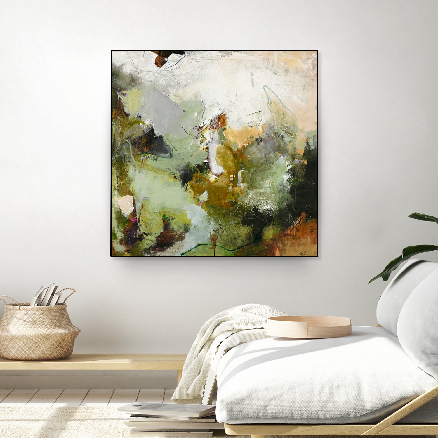 Evergreen 1 by Design Fabrikken on GIANT ART - gold floral/still life