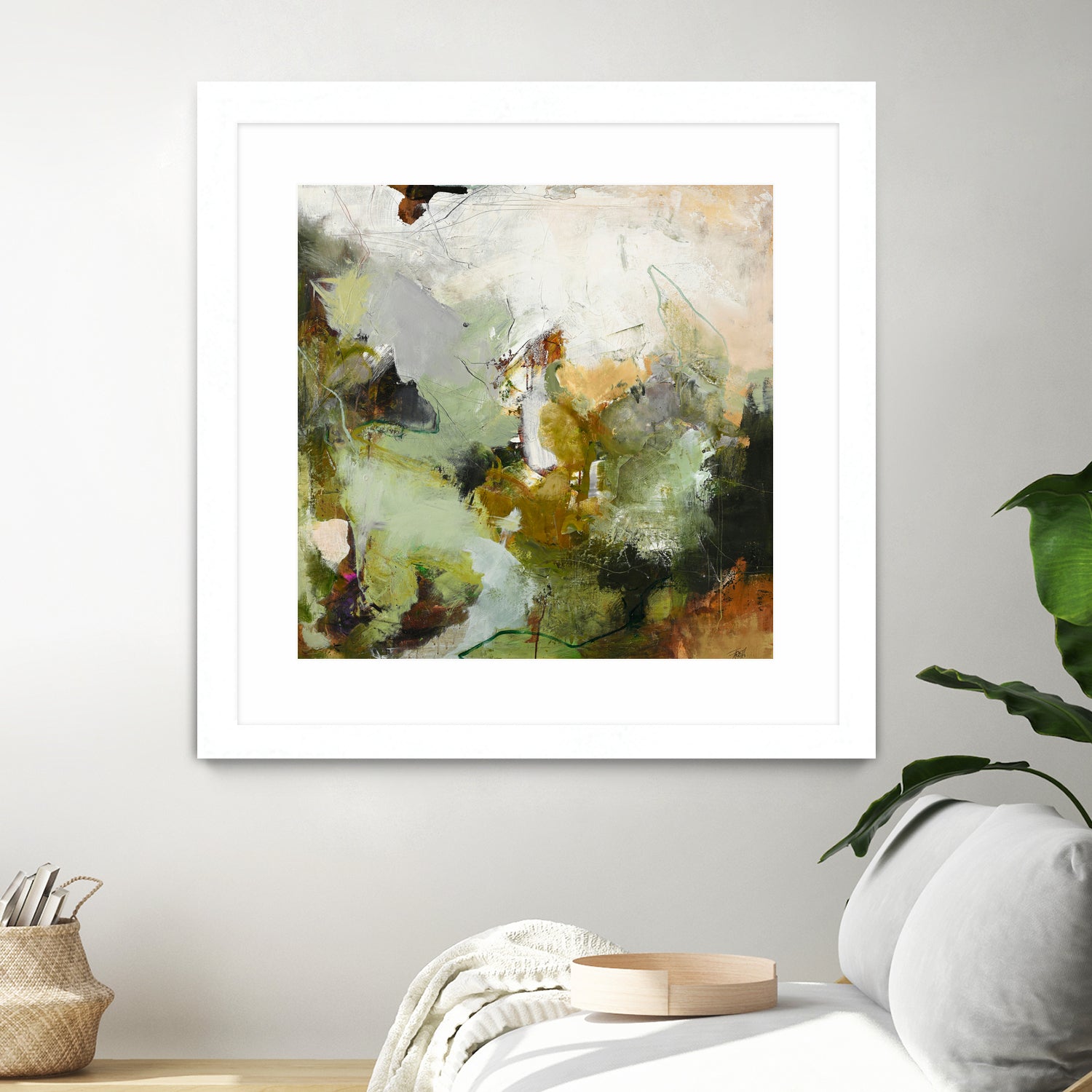 Evergreen 1 by Design Fabrikken on GIANT ART - gold floral/still life