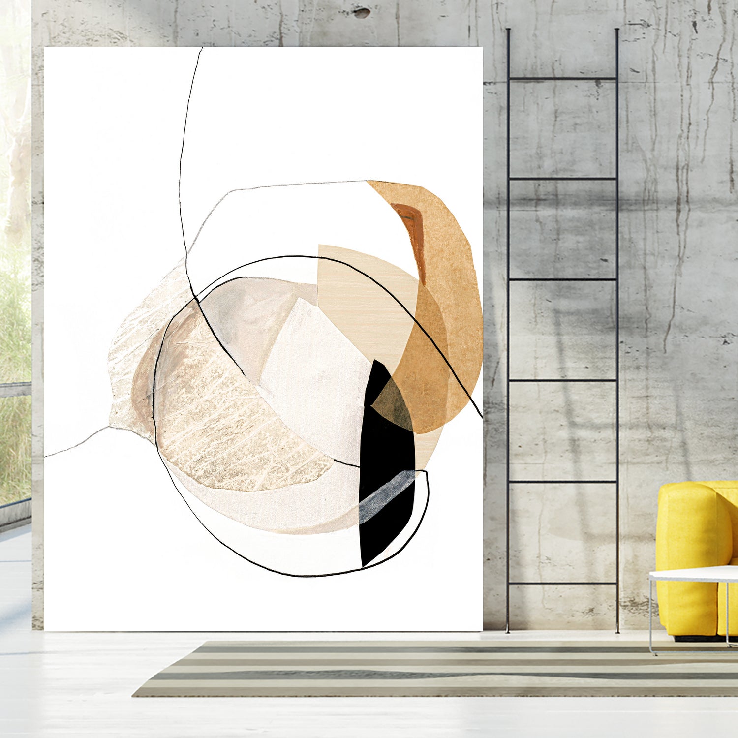 Graphical  Shapes 4 by Design Fabrikken  on GIANT ART - black abstract