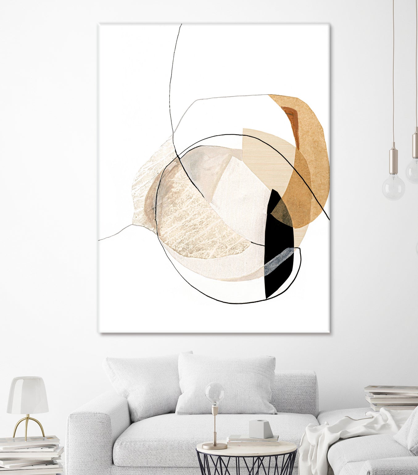 Graphical  Shapes 4 by Design Fabrikken  on GIANT ART - black abstract