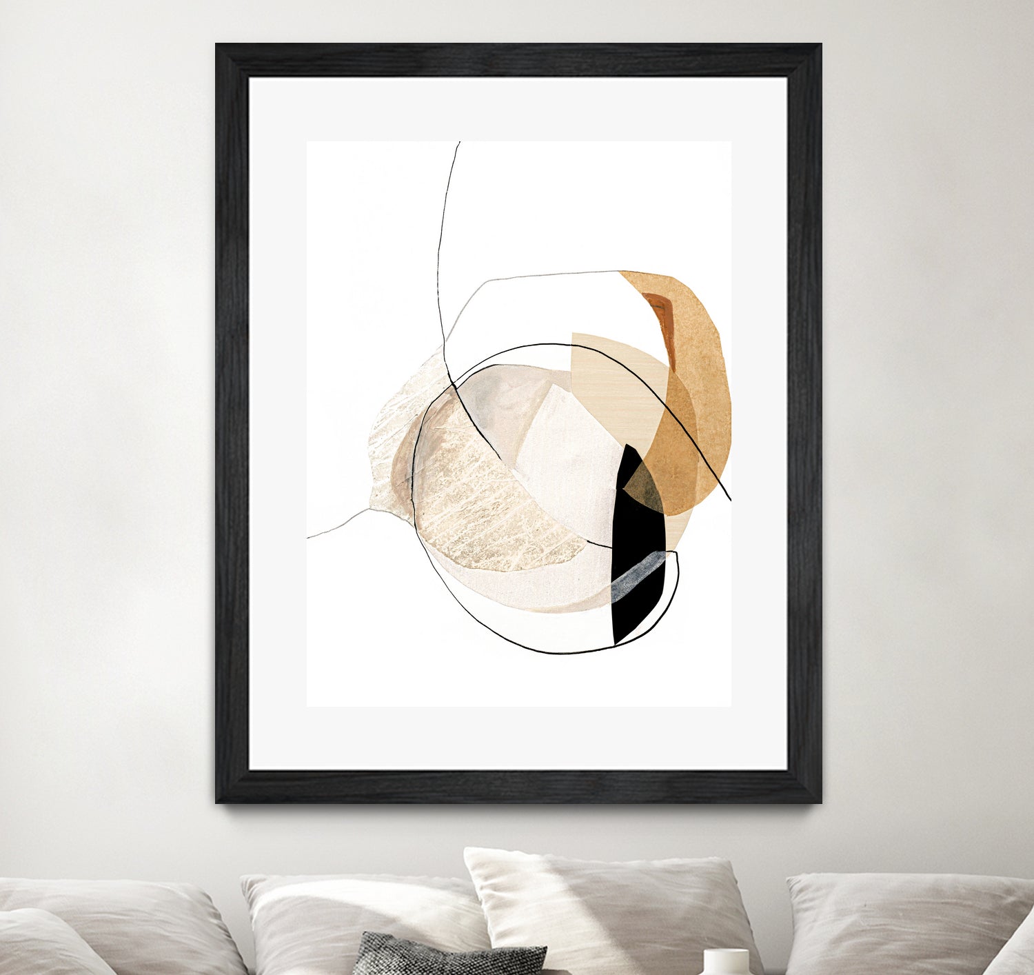 Graphical  Shapes 4 by Design Fabrikken  on GIANT ART - black abstract