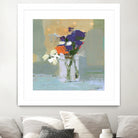 Bouquet With Polka Dots No. 8 by Kathleen Robbins on GIANT ART - gray contemporary